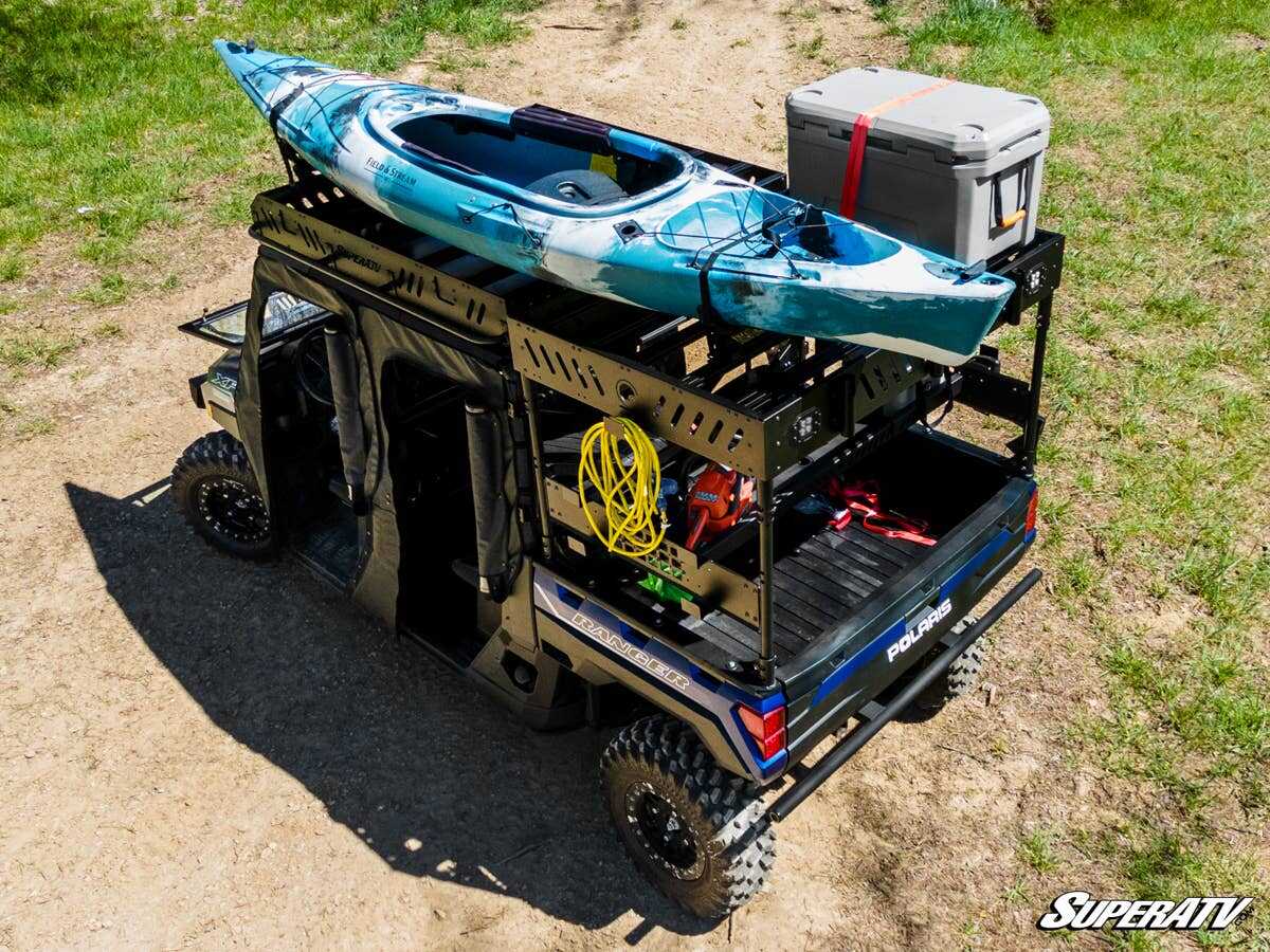 SuperATV Polaris Ranger 1000 Outfitter Bed Rack - Image 2
