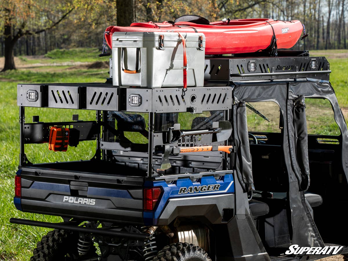 SuperATV Polaris Ranger 1000 Outfitter Bed Rack - Image 6