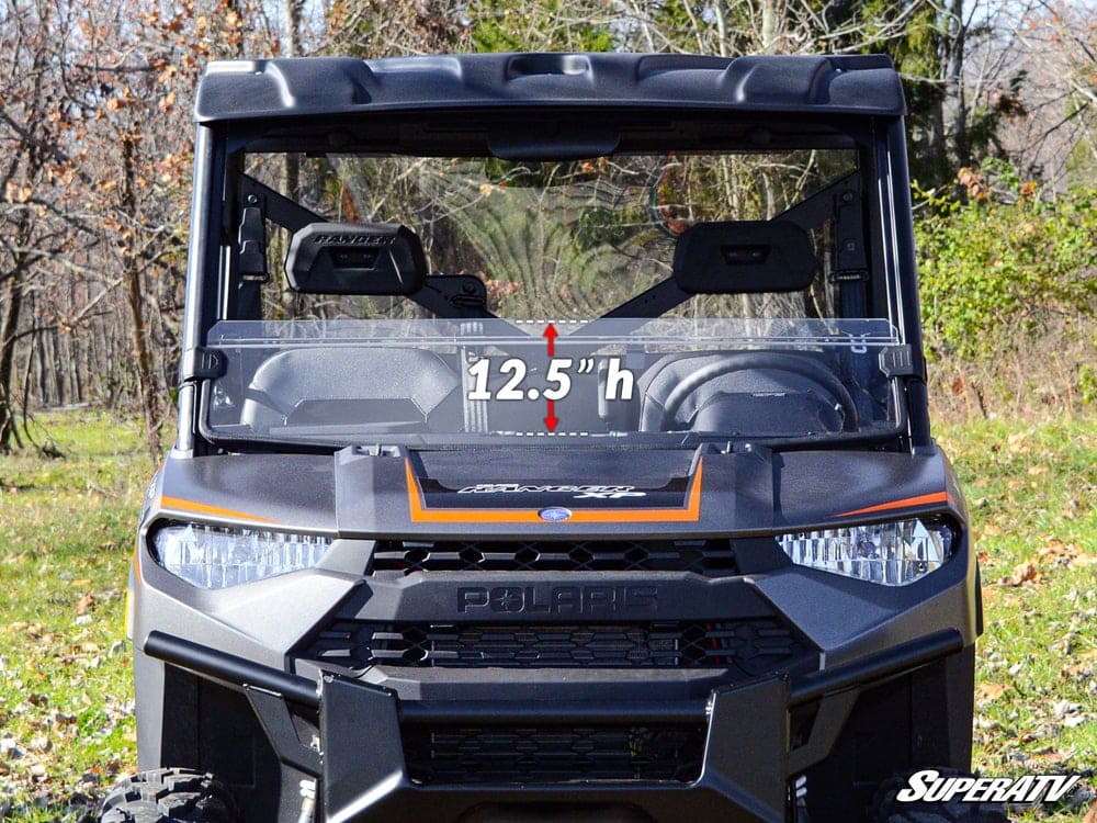 SuperATV Polaris Ranger Kinetic Half Windshield - Image 4