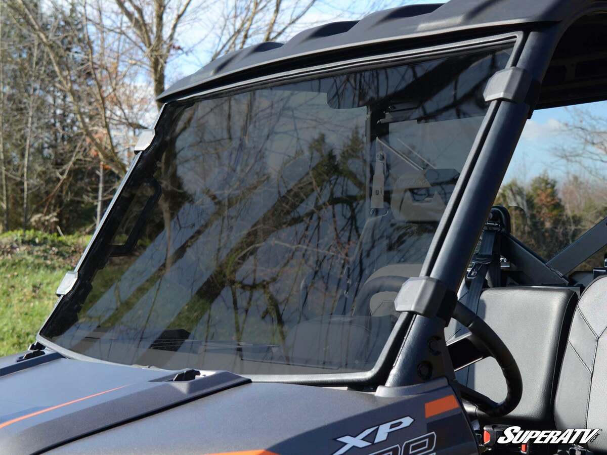 SuperATV Polaris Ranger XP Kinetic Scratch-Resistant Full Windshield - Image 11