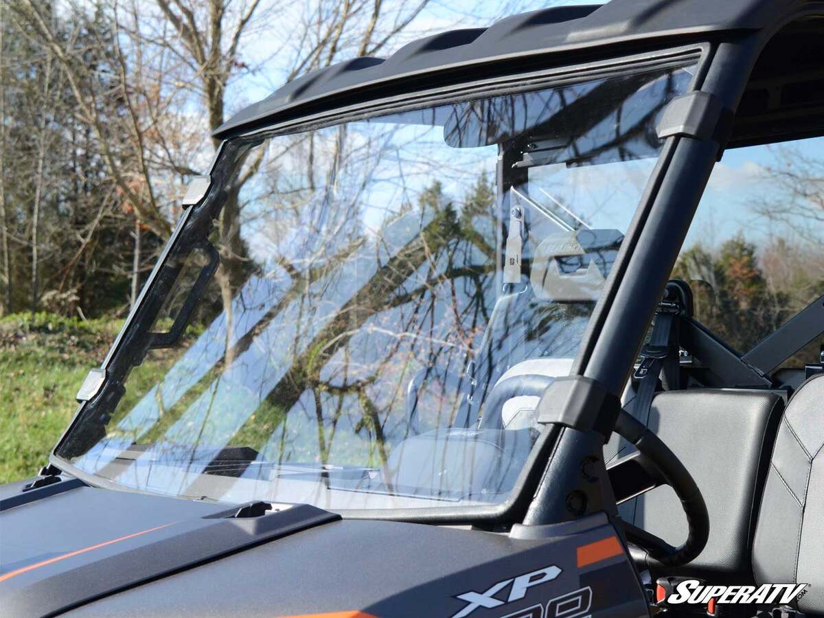 SuperATV Polaris Ranger XP Kinetic Scratch-Resistant Full Windshield - Image 3