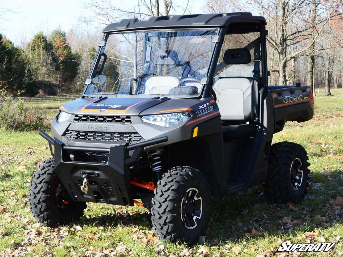 SuperATV Polaris Ranger XP Kinetic Scratch-Resistant Full Windshield - Image 4
