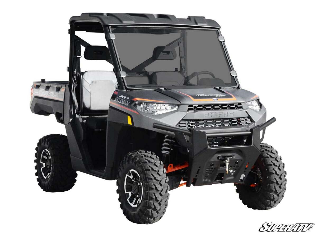 SuperATV Polaris Ranger XP Kinetic Scratch-Resistant Full Windshield - Image 7