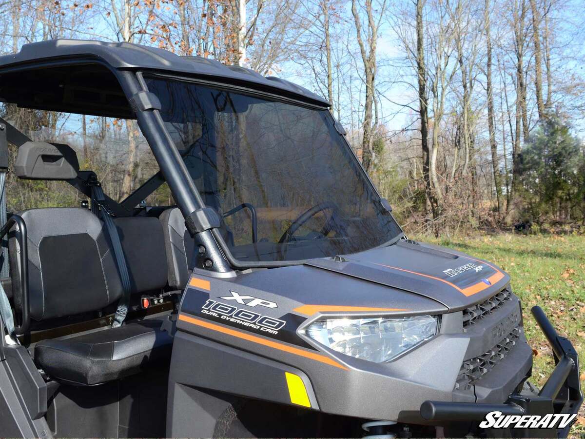 SuperATV Polaris Ranger XP Kinetic Scratch-Resistant Full Windshield - Image 9