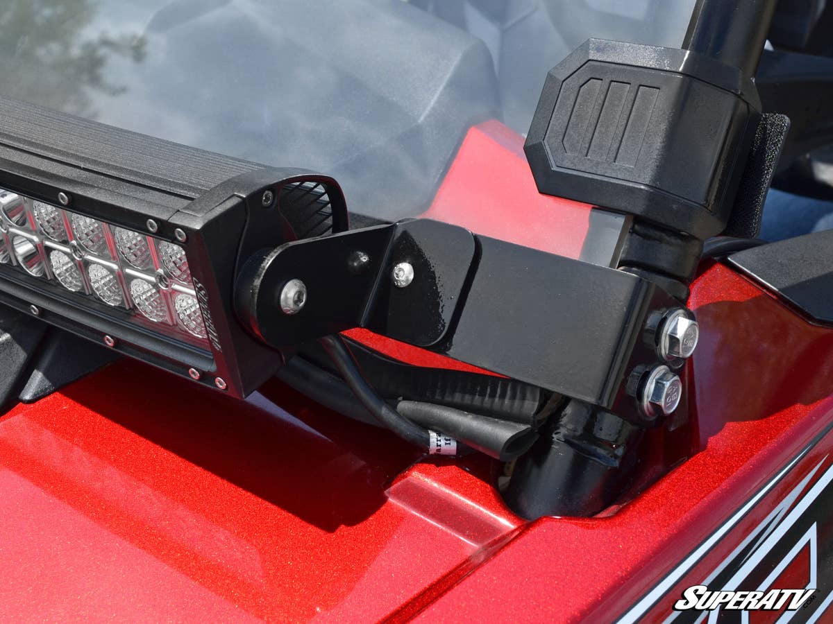 SuperATV Polaris RZR 30” Light Bar Mounting Bracket - Flush to Hood - Image 3