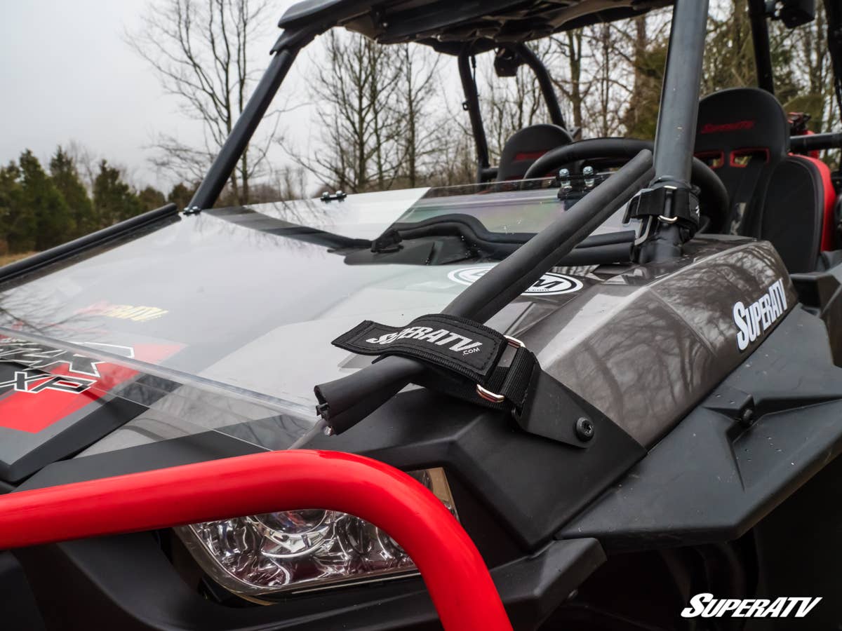SuperATV Polaris RZR 900 Scratch Resistant Flip Down Windshield - Image 5