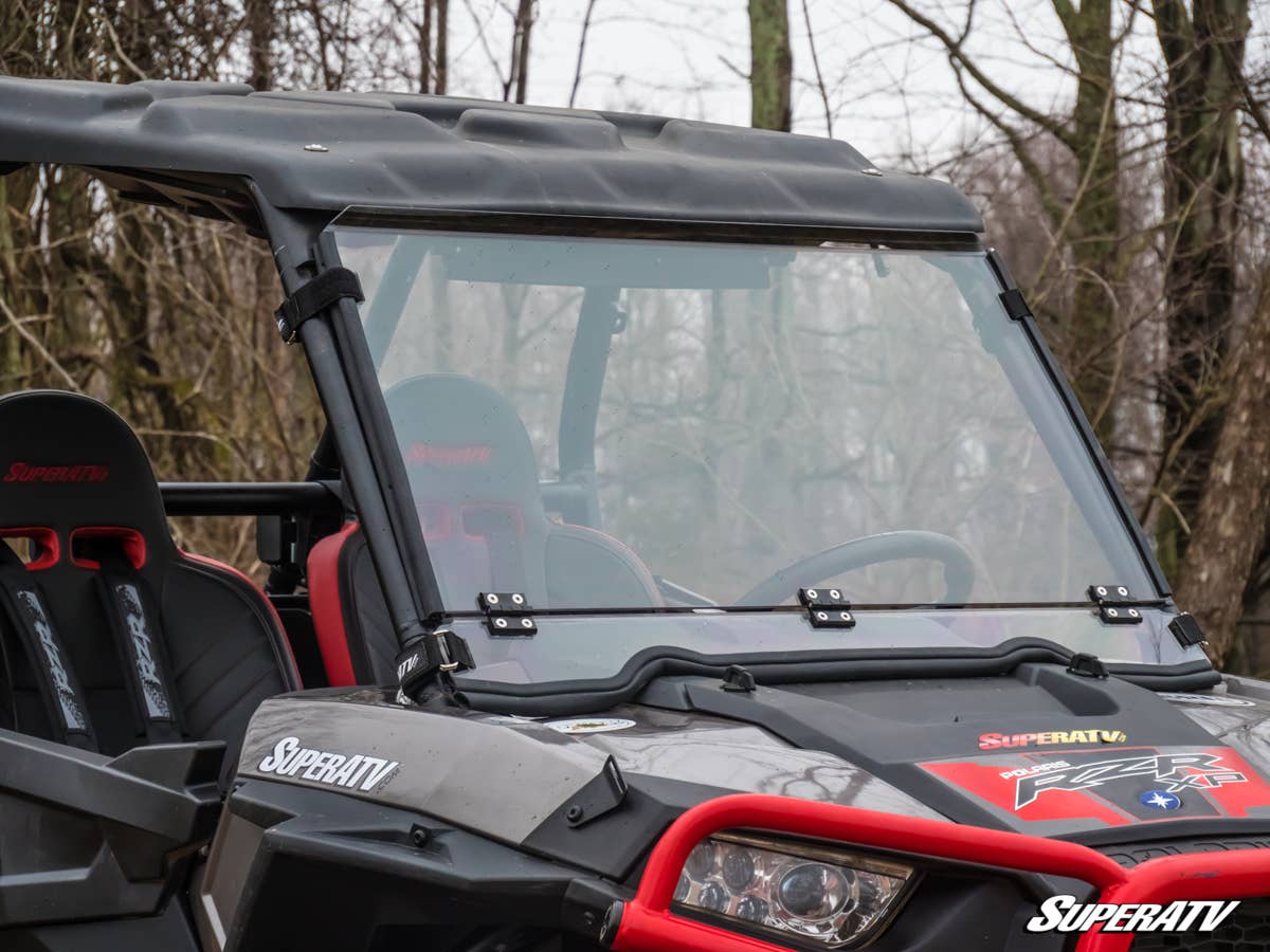 SuperATV Polaris RZR 900 Scratch Resistant Flip Down Windshield - Image 6