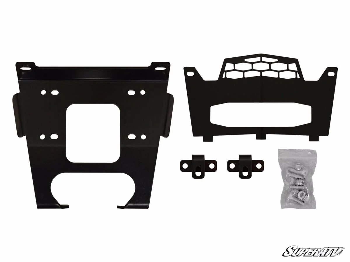 SuperATV Polaris RZR 900 Winch Mounting Plate - Image 2