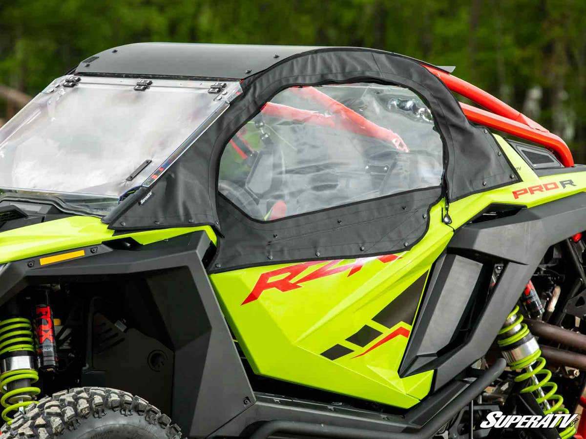 SuperATV Polaris RZR Pro R Primal Soft Cab Enclosure Upper Doors - Image 6