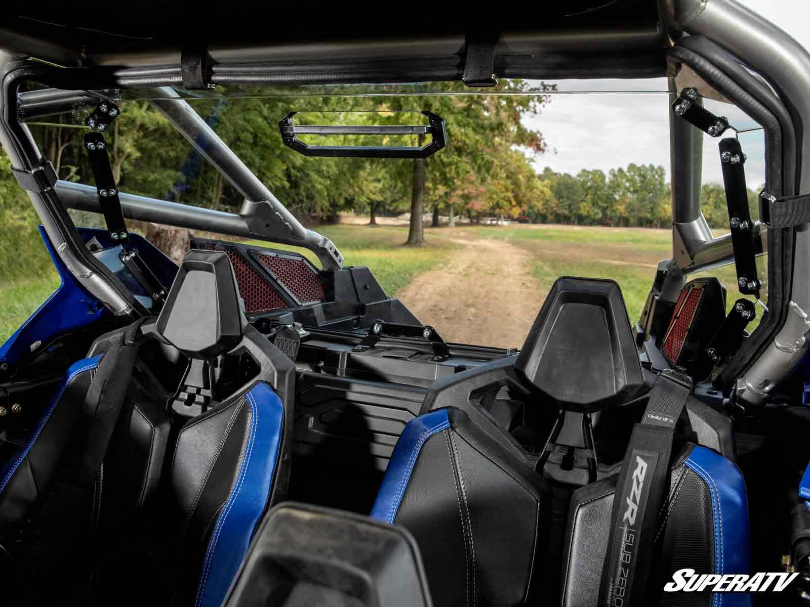 SuperATV Polaris RZR Pro R Rear Vented Windshield - Image 6