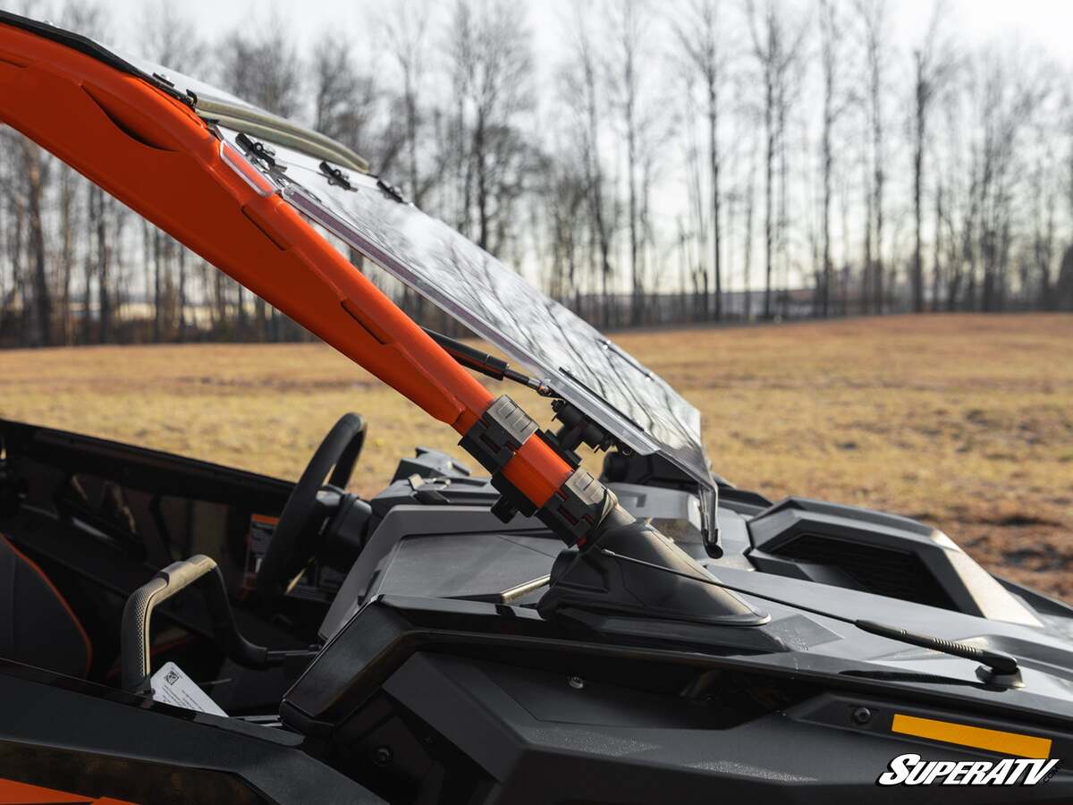 SuperATV Polaris RZR PRO R Scratch-Resistant Flip Windshield - Image 5