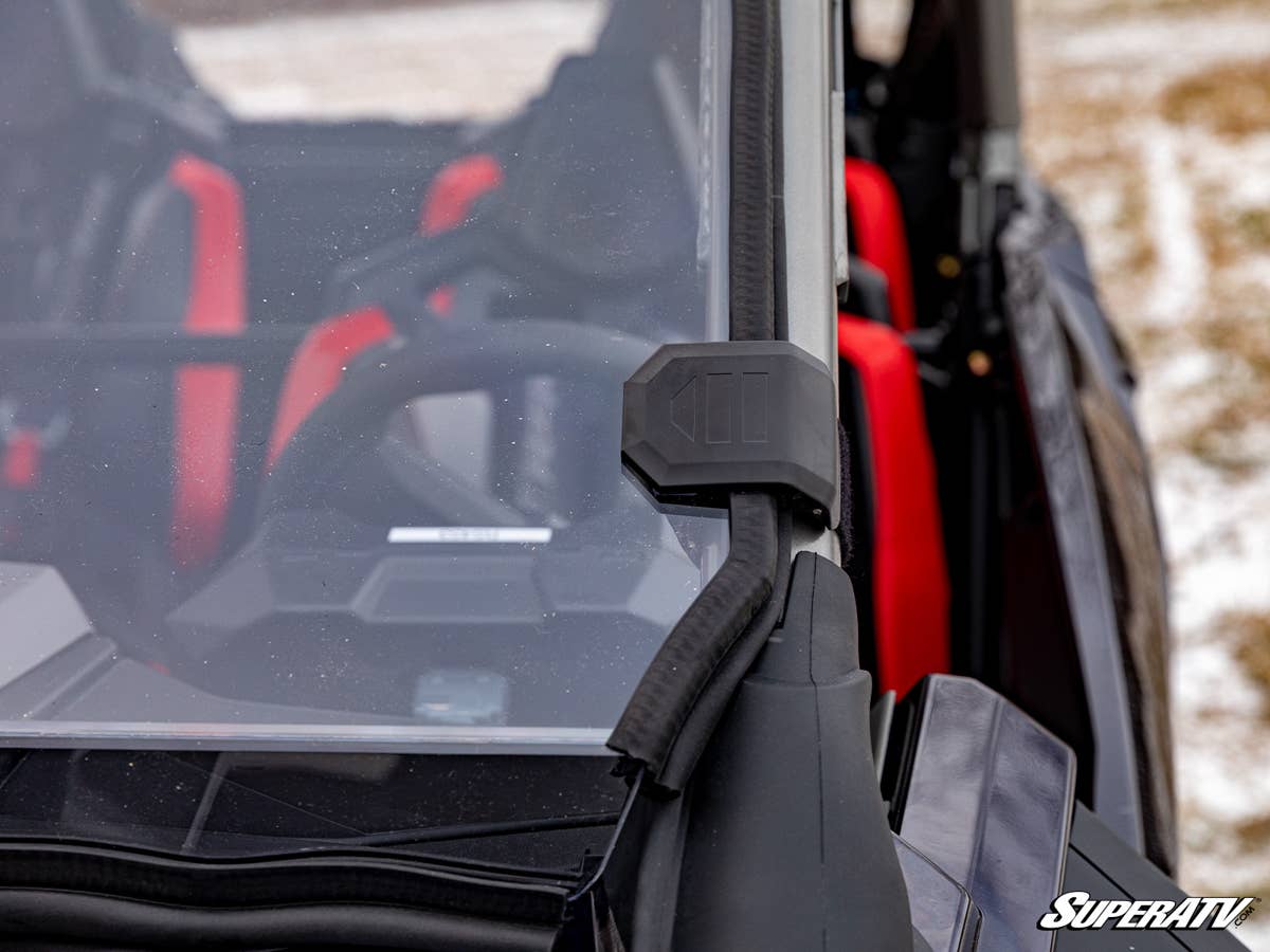 SuperATV Polaris RZR Pro R Scratch-Resistant Full Windshield - Image 6