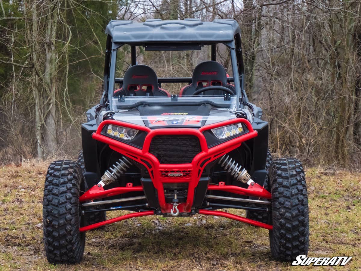 SuperATV Polaris RZR S 1000 Scratch Resistant Flip Down Windshield - Image 3