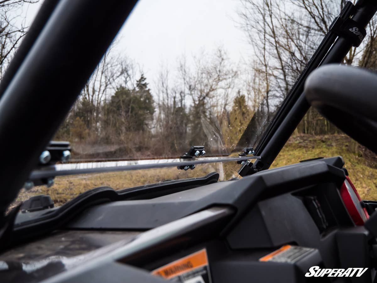 SuperATV Polaris RZR S 1000 Scratch Resistant Flip Down Windshield - Image 5