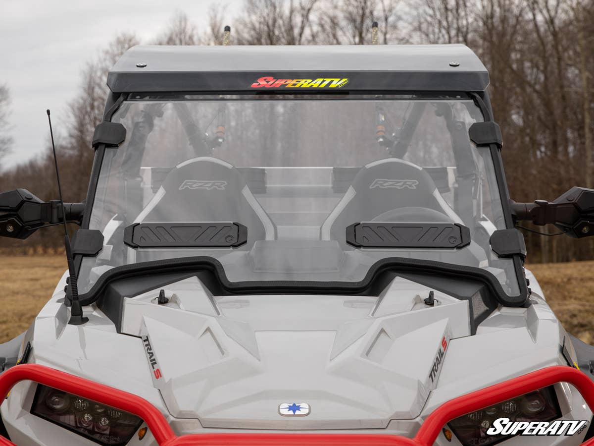 SuperATV Polaris RZR Trail 900 Vented Full Windshield - Image 4
