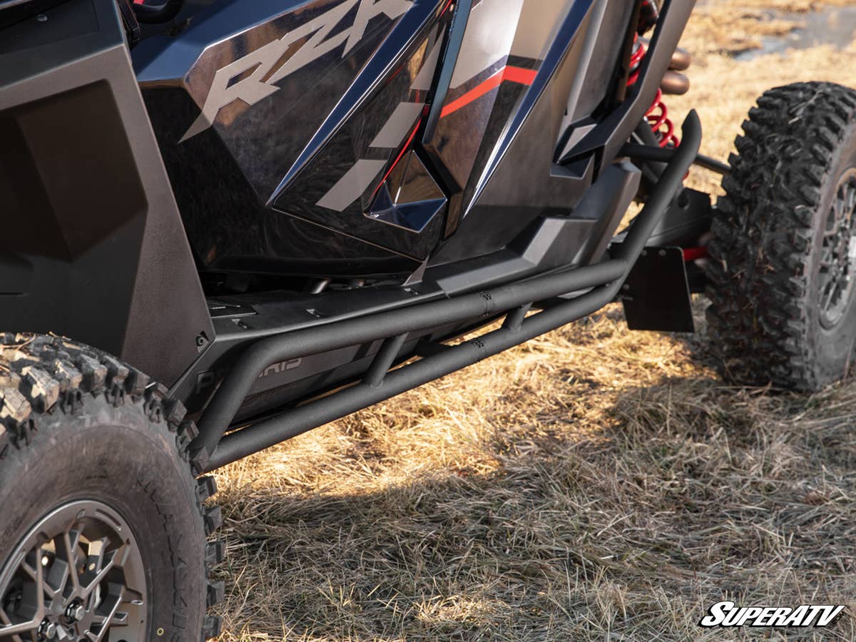 SuperATV Polaris RZR Turbo R 4 Rock Slider Nerf Bars - Image 6