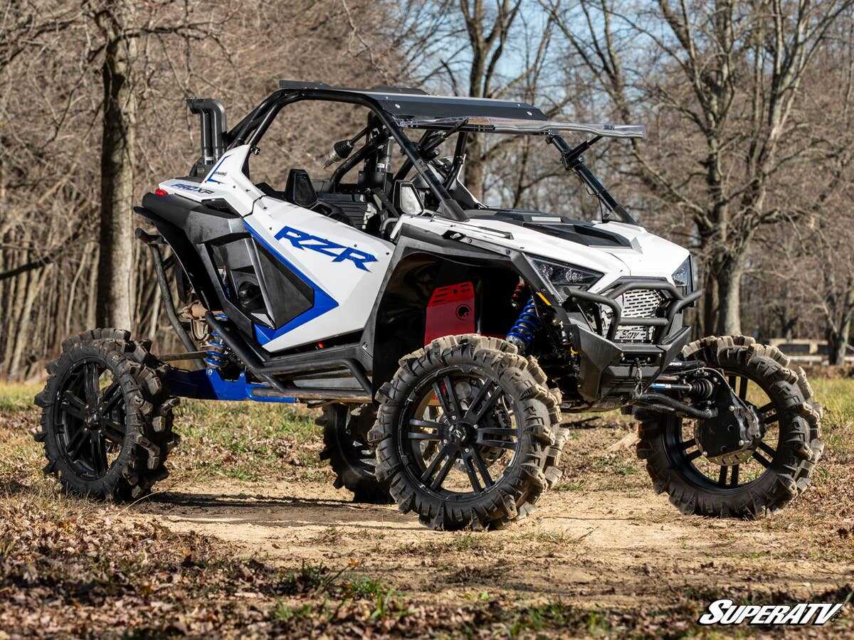 SuperATV Polaris RZR Turbo R Maxdrive Power Flip Windshield - Image 2