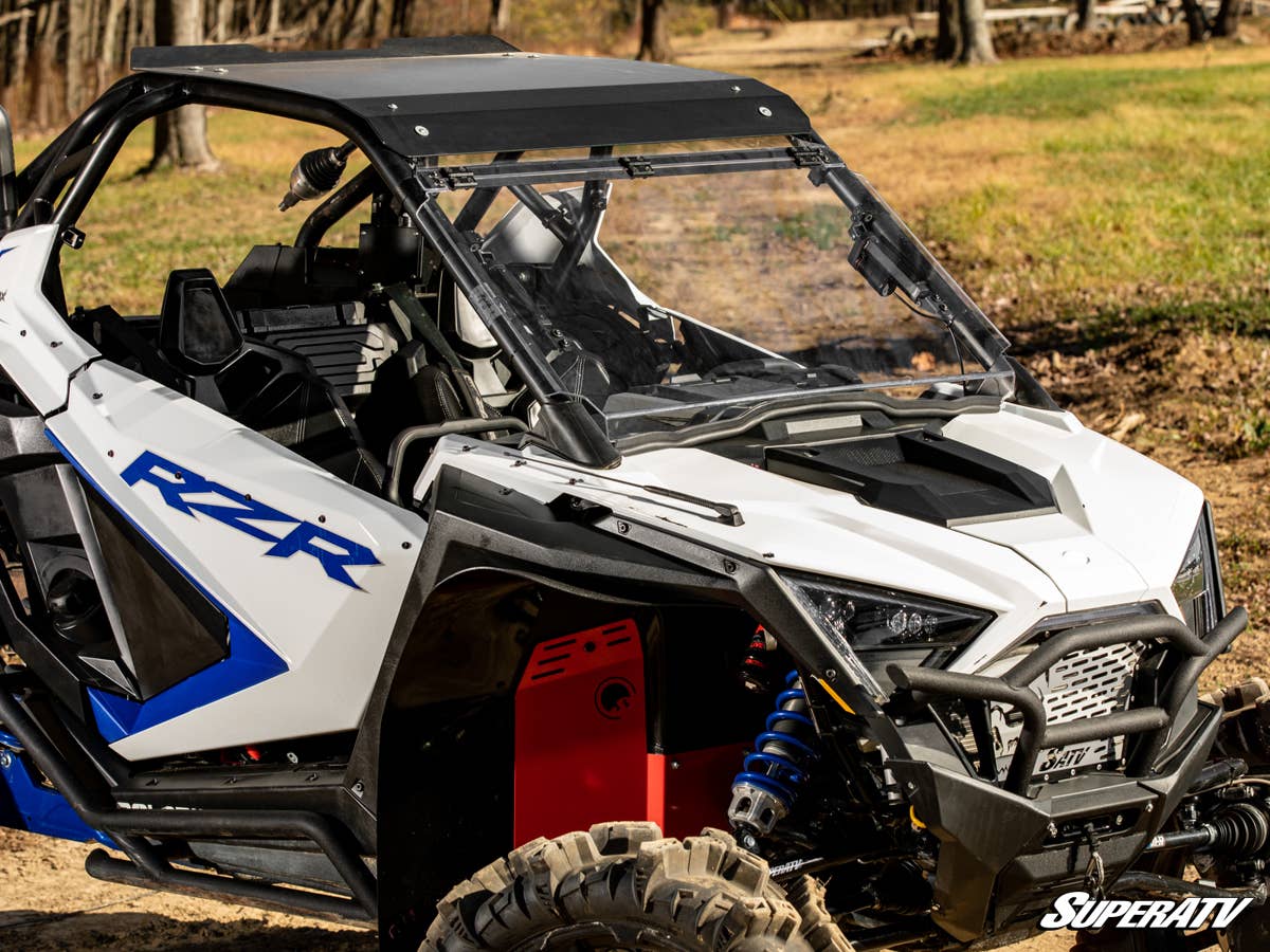SuperATV Polaris RZR Turbo R Maxdrive Power Flip Windshield - Image 4