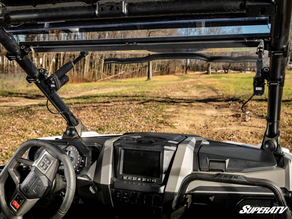 SuperATV Polaris RZR Turbo R Maxdrive Power Flip Windshield - Image 6