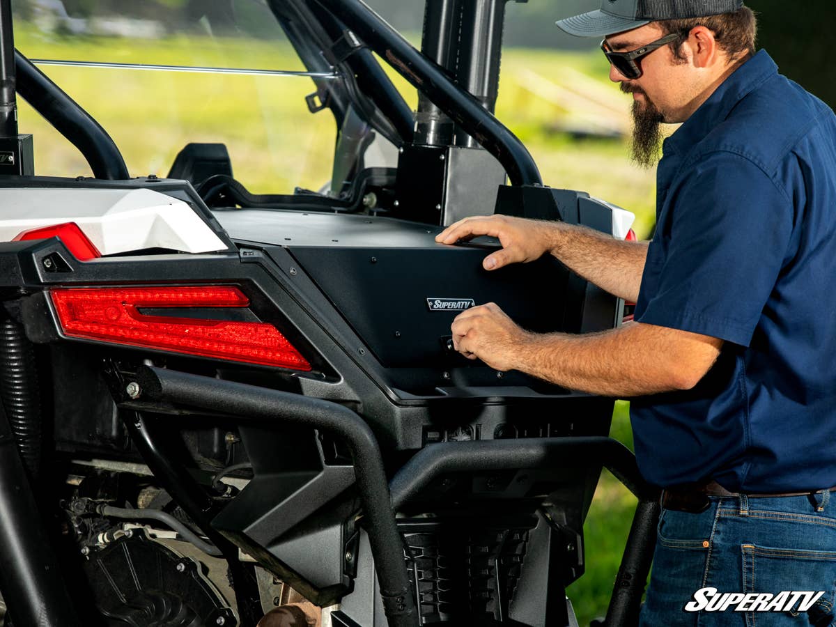 SuperATV Polaris RZR Turbo R Trunk Bed Enclosure - Image 7