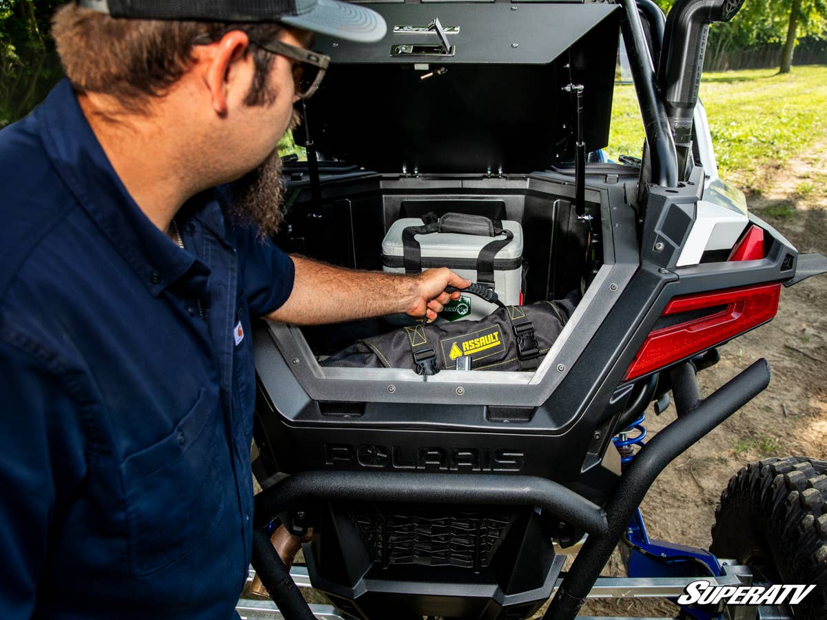 SuperATV Polaris RZR Turbo R Trunk Bed Enclosure - Image 8