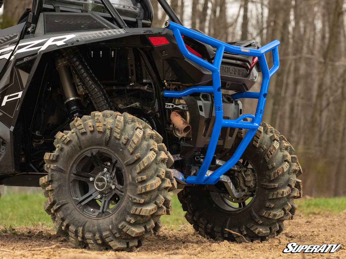 SuperATV Polaris RZR XP Turbo Rear Bumper With Receiver Hitch - Image 6