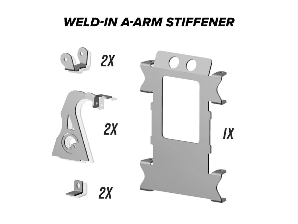 SuperATV Polaris RZR XP Turbo Weld-In Gusset Kit - Image 2