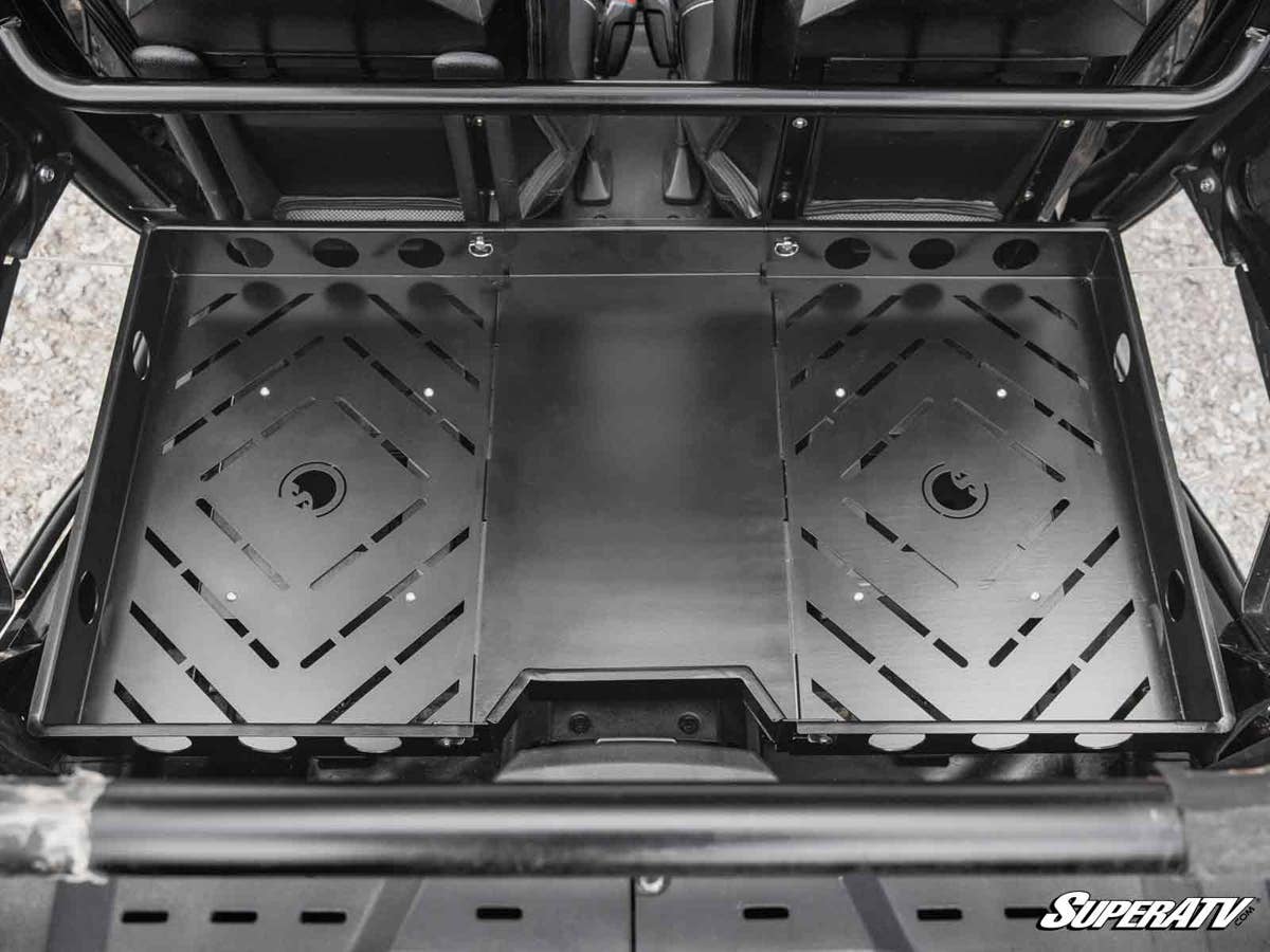 SuperATV Polaris RZR XP4 Turbo Rear Seat Cargo Rack - Image 5