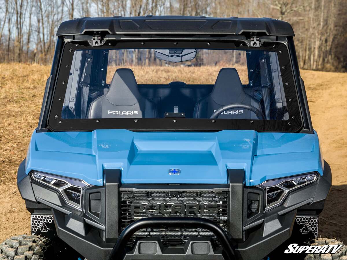 SuperATV Polaris Xpedition Scratch-Resistant Flip Windshield - Image 3