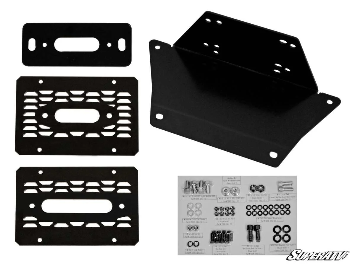 SuperATV Ranger XP Kinetic Winch Mounting Plate - Image 2