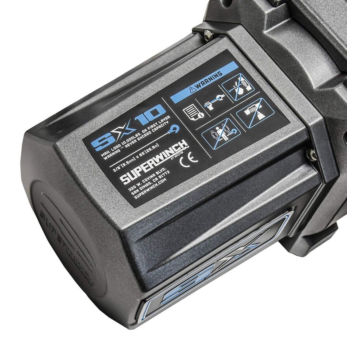 Superwinch 10000 LBS 12V DC 3/8in x 80ft Synthetic Rope SX 10000 Winch - Image 3