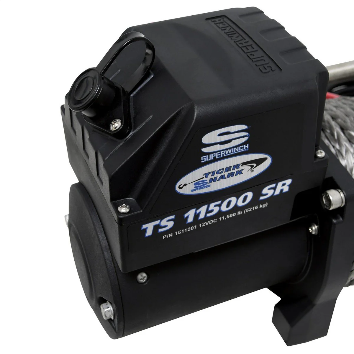 Superwinch 11500 LBS 12V DC 3/8in x 80ft Synthetic Rope Tiger Shark 11500 Winch - Image 3