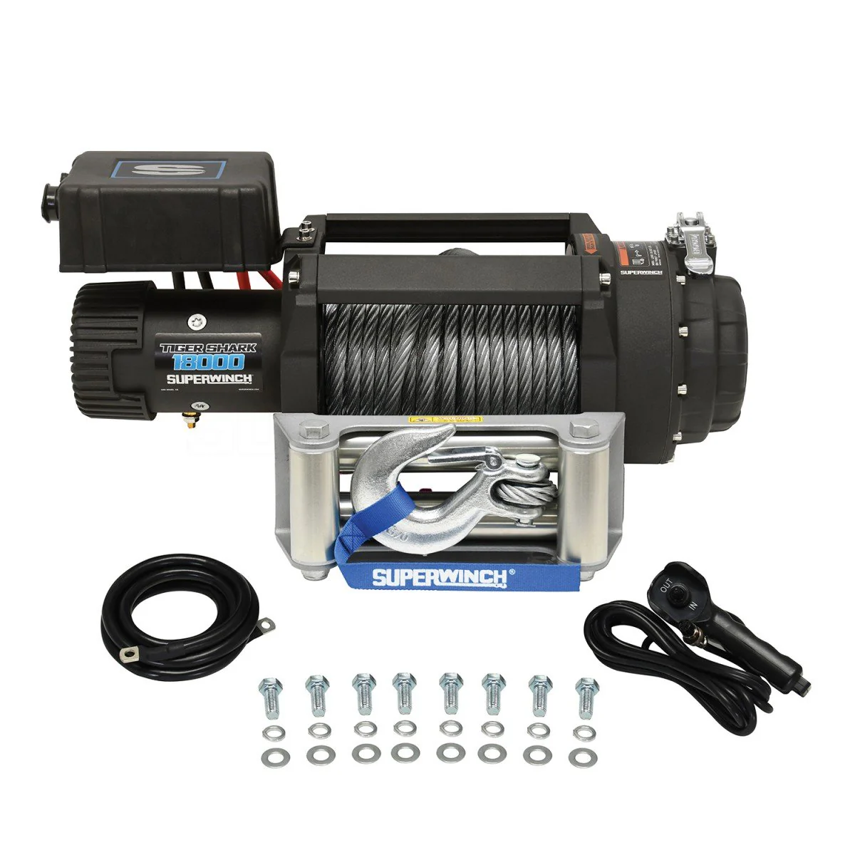 Superwinch 18000 LBS 12V DC Wire Rope Tiger Shark Winch - Image 2