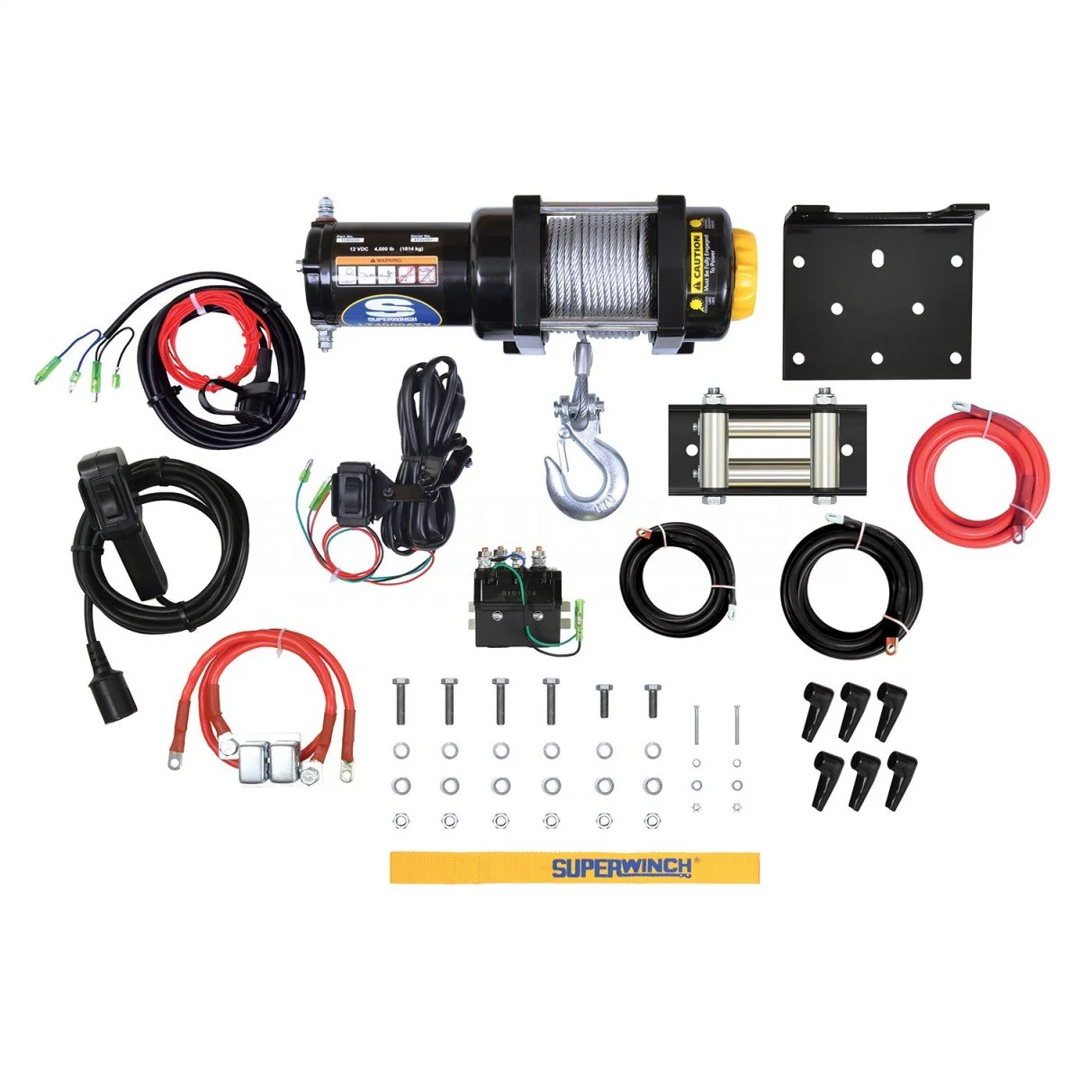 Superwinch 4000 LBS 12V DC 3/16in x 50ft Steel Rope LT4000 Winch - Image 2