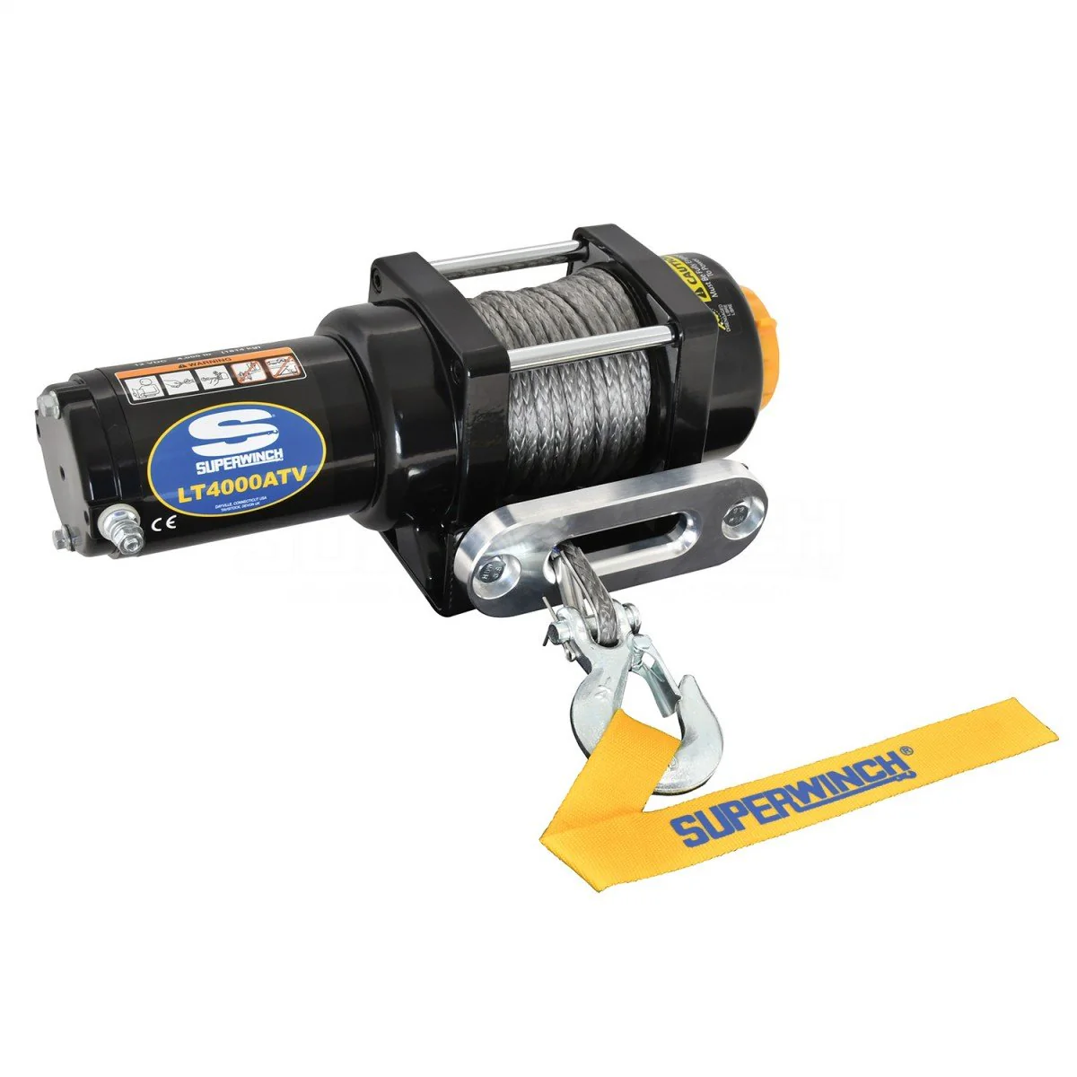 Superwinch 4000 LBS 12V DC 3/16in x 50ft Synthetic Rope LT4000 Winch - Image 3