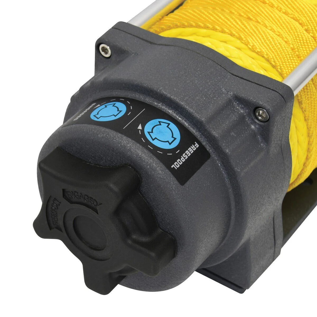Superwinch 4500 LBS 12V DC 1/4in x 50ft Synthetic Rope Terra 4500SR Winch - Gray Wrinkle - Image 5