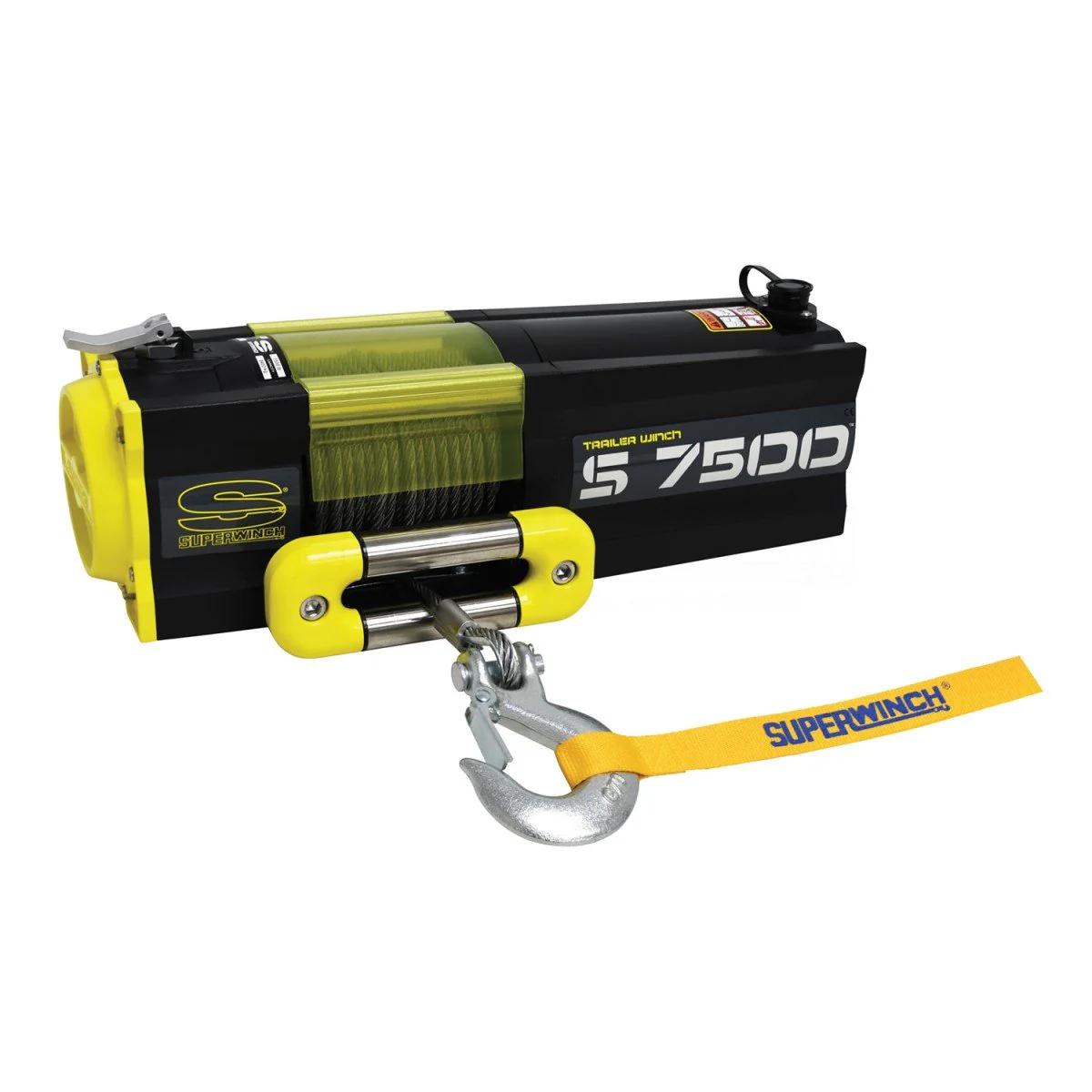 Superwinch 7500 LBS 12V DC 5/16in x 54ft Steel Rope S7500 Winch - Image 2