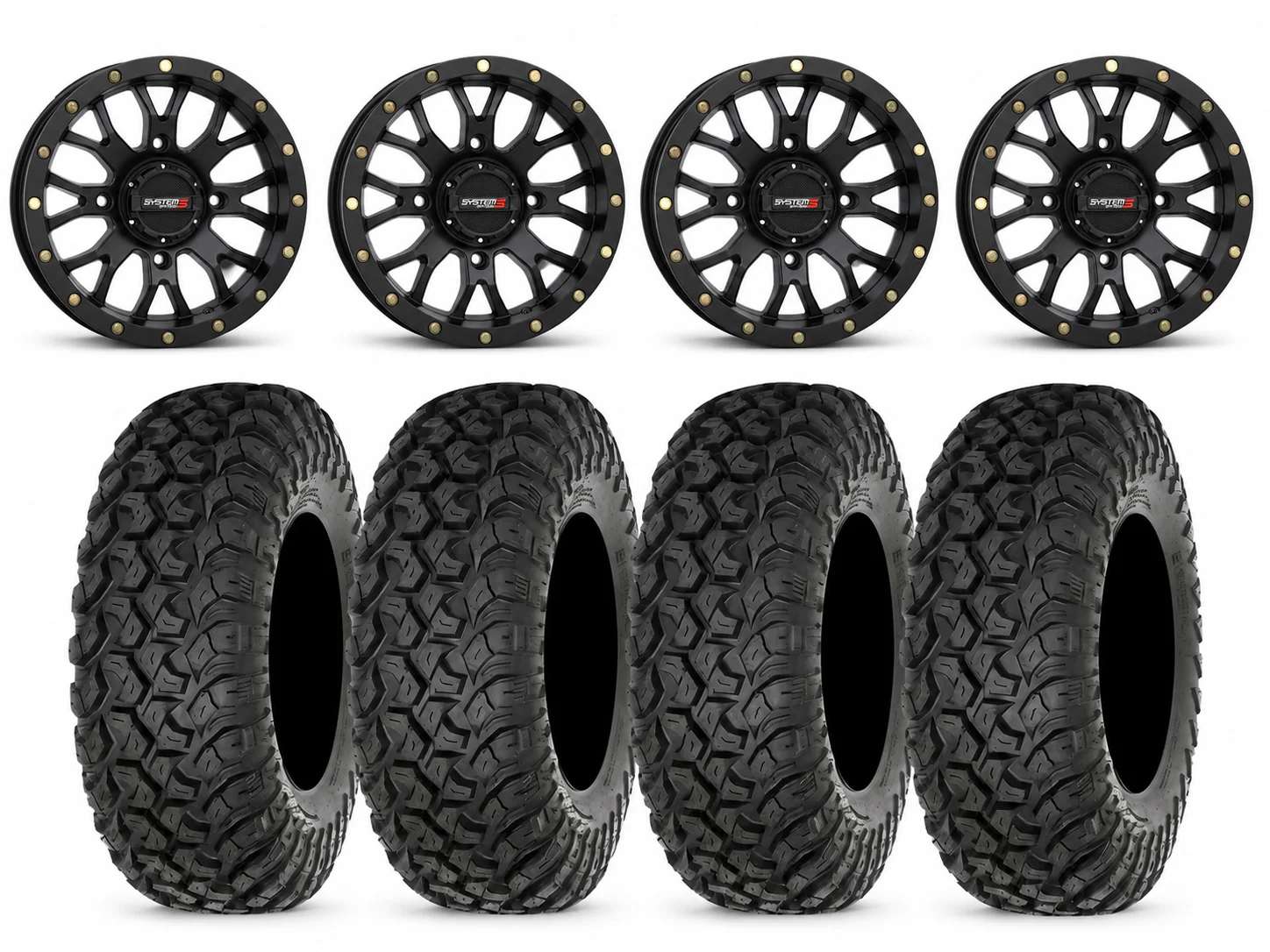 System 3 Black ST-3 & System 3 Radial RT320 Wheel & Tire Kit