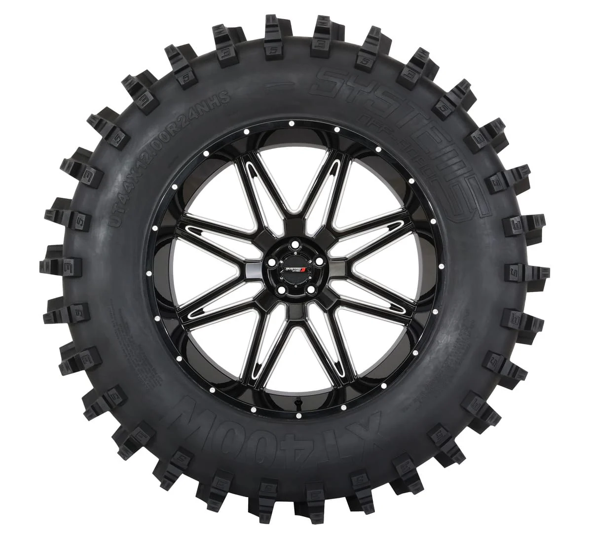 System 3 Black ST-3 & System 3 XT400W Xtreme Mud Wheel & Tire Kit - Image 4