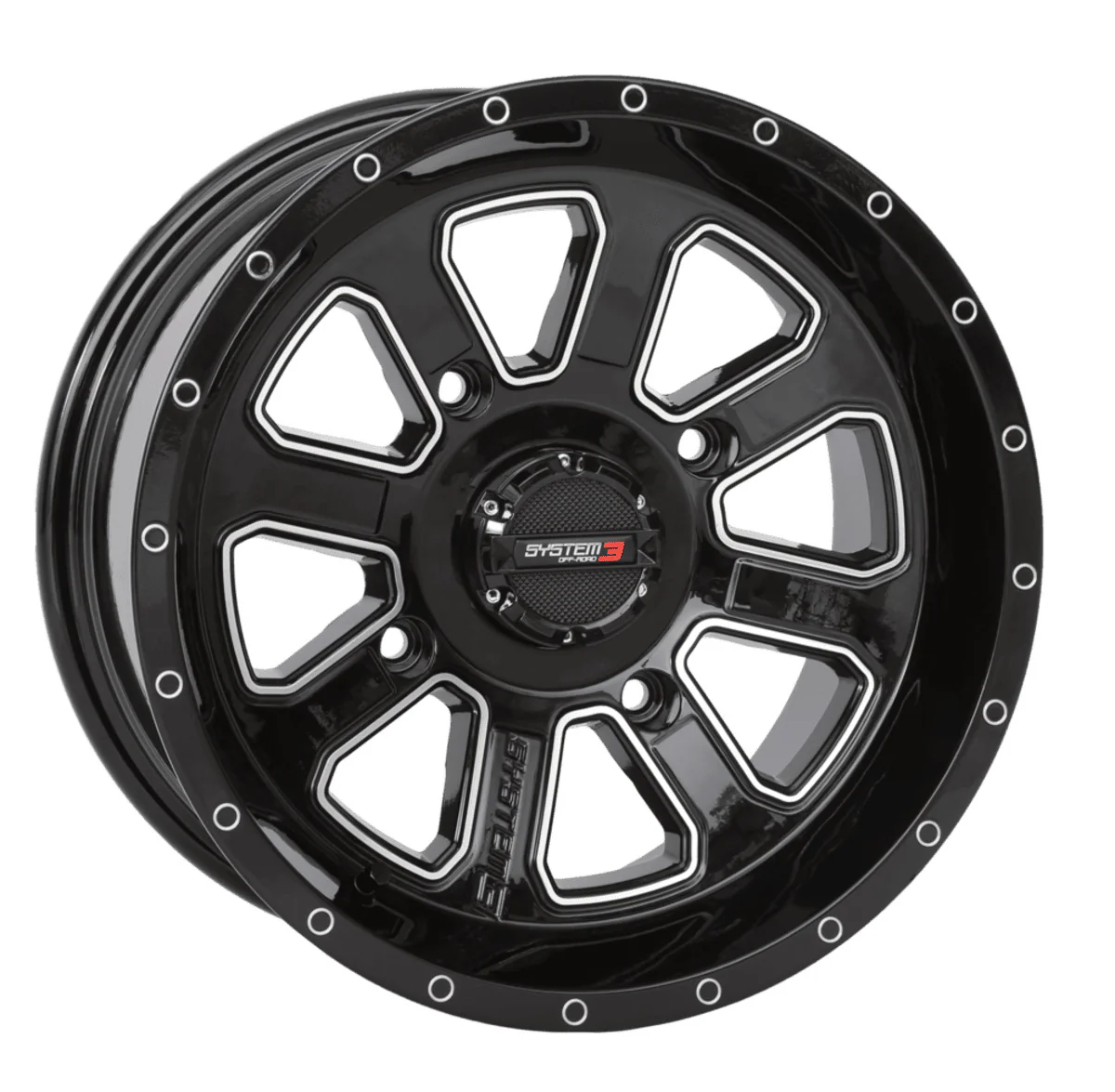 System 3 Gloss Black ST-4 & Maxxis Radial Carnivore Wheel & Tire Kit - Image 3