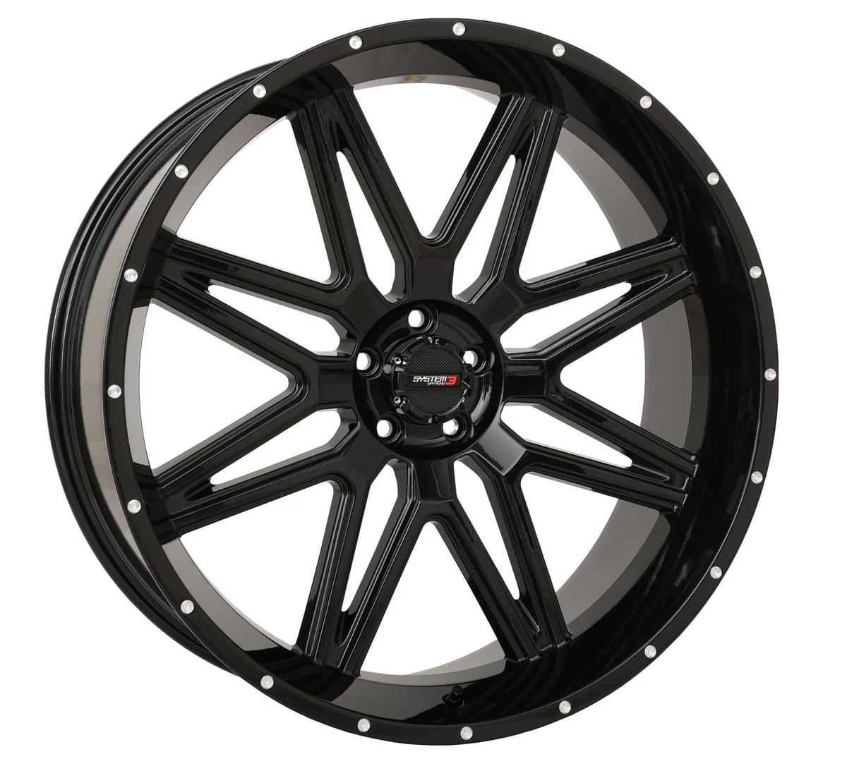 System 3 Gloss Black ST-7 & System 3 Extreme Trail Radial XT400 Wheel & Tire Kit - Image 2