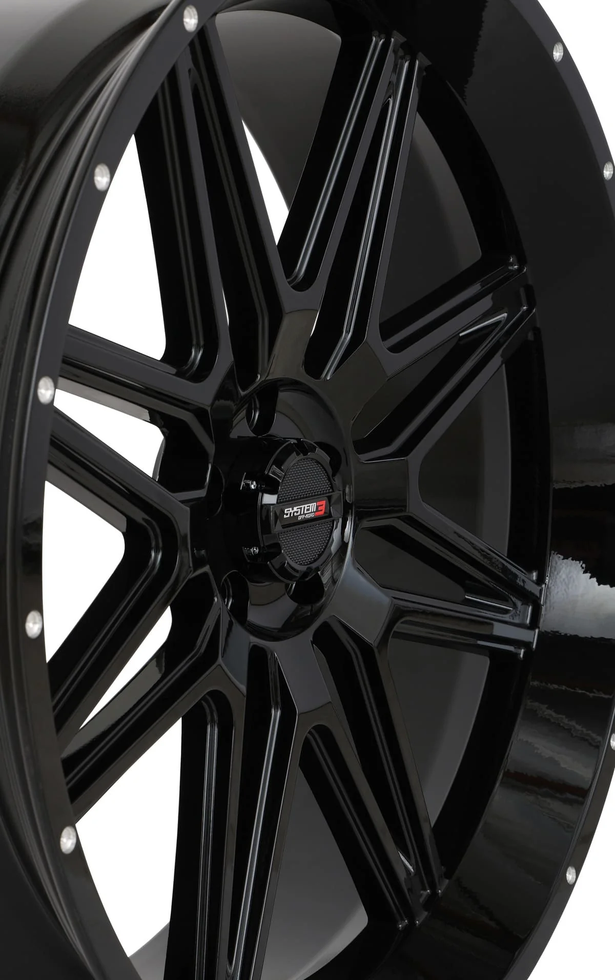 System 3 Gloss Black ST-7 & System 3 Extreme Trail Radial XT400 Wheel & Tire Kit - Image 4
