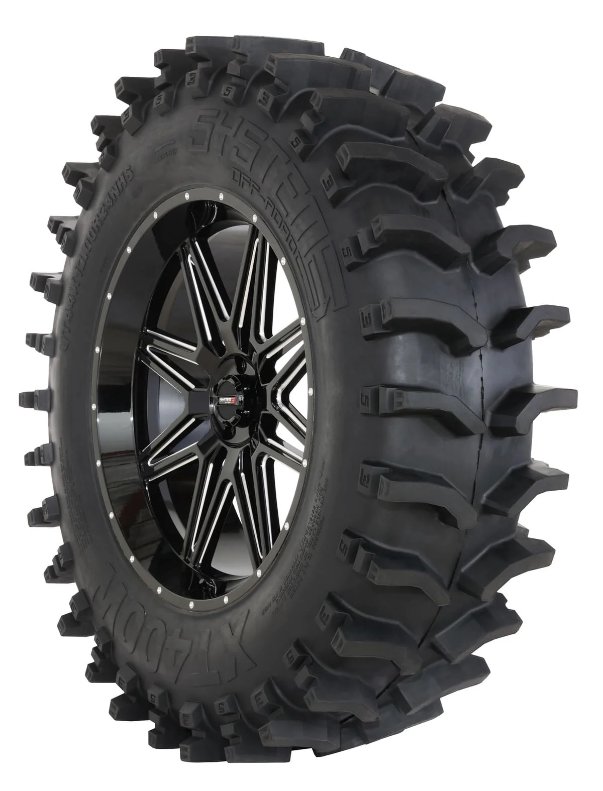 System 3 Gloss Black ST-7 & System 3 XT400W Xtreme Mud Wheel & Tire Kit - Image 8