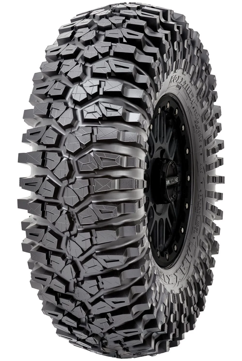 System 3 Gunmetal Grey SB-6 Beadlocks & Maxxis Radial Roxxzilla Wheel & Tire Kit - Image 3