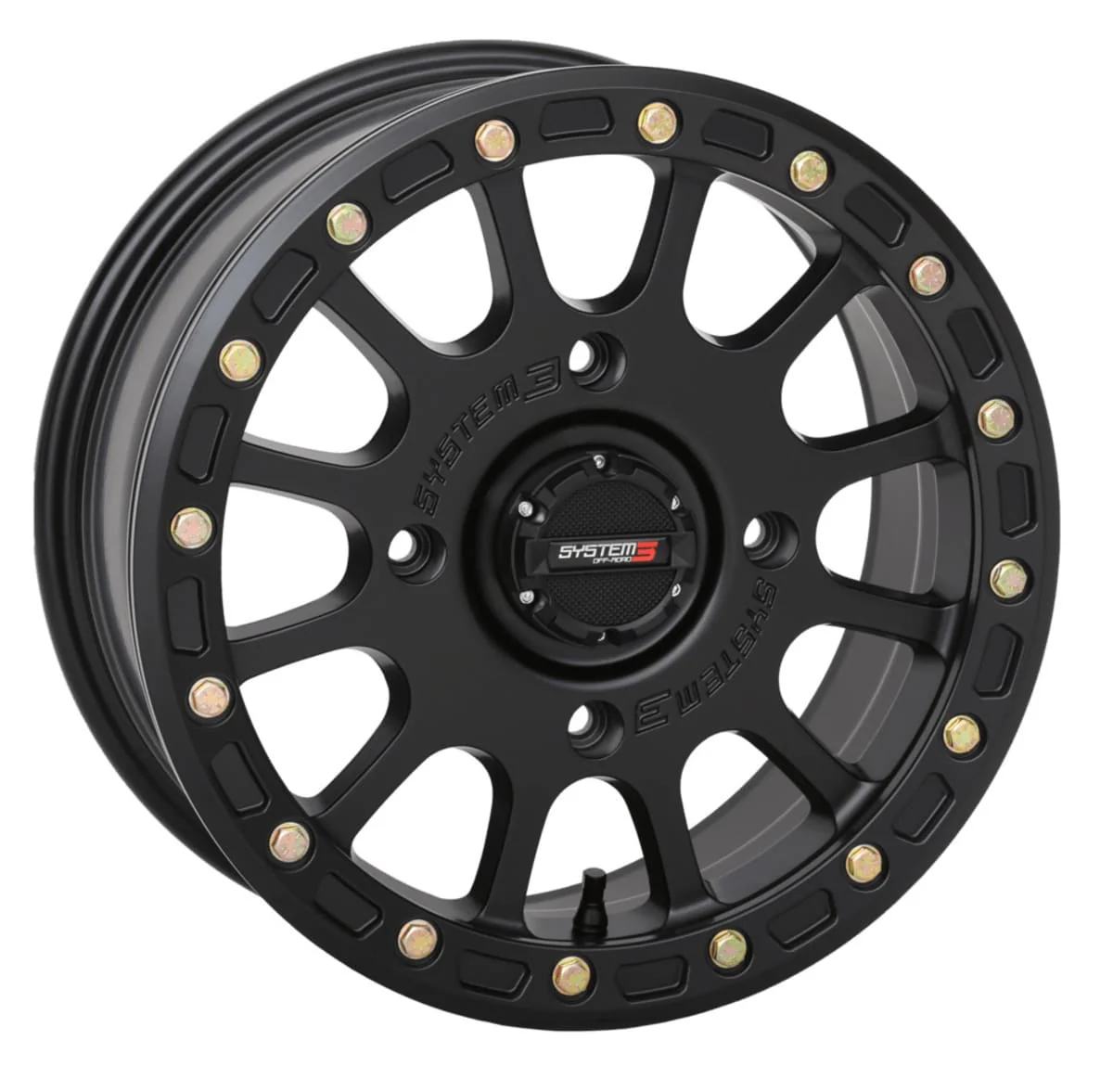 System 3 Matte Black SB-5 Beadlock & Maxxis Radial Carnivore Wheel & Tire Kit - Image 3