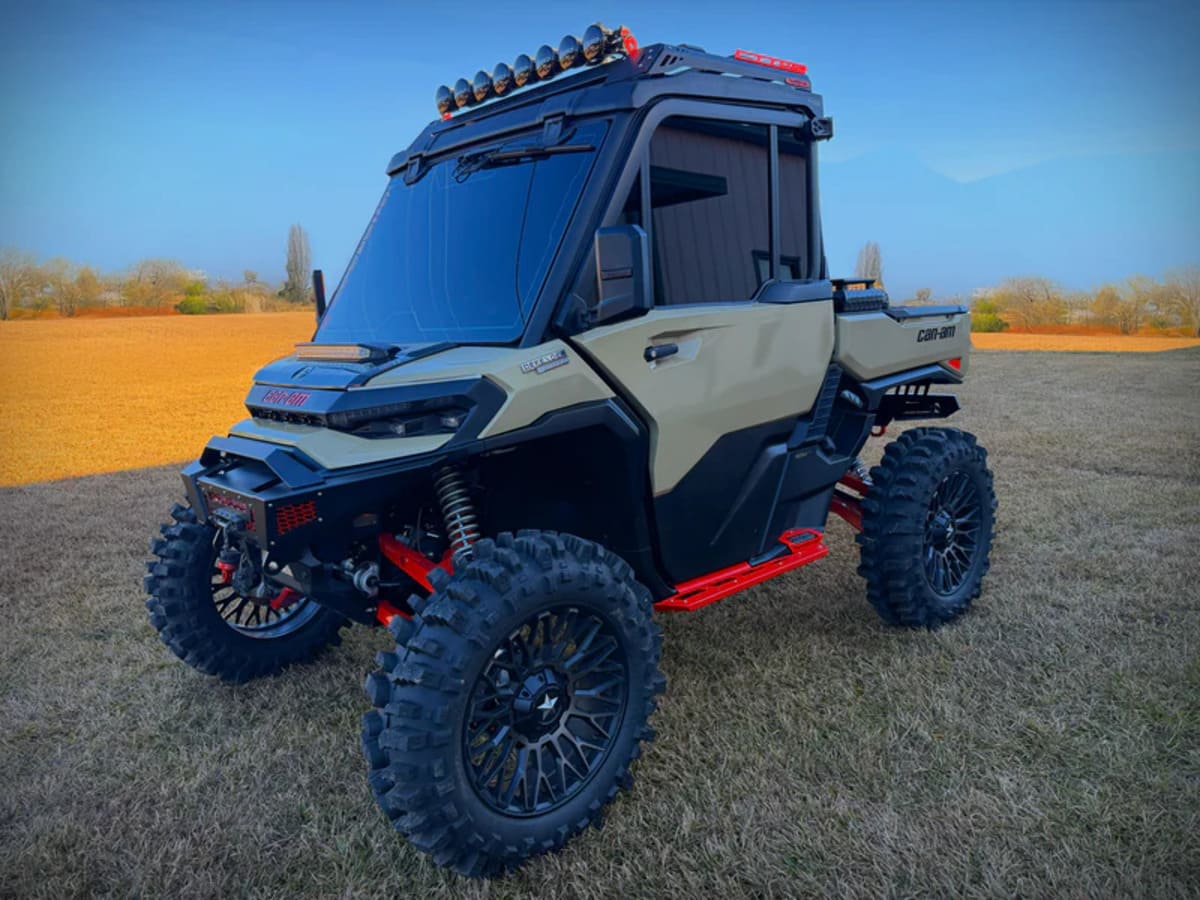 Thumper Fab Can-Am Defender HD11 Elite Single Cab Nerf Rails - Image 6