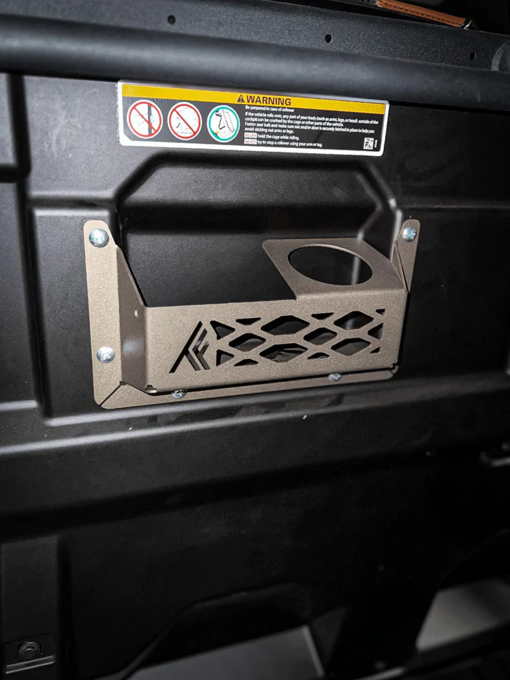 Thumper Fab Can-Am Defender Max Rear Cup Holder Kit - Pair - Image 3