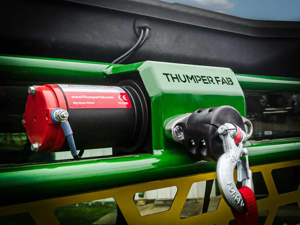 Thumper Fab John Deere Gator Winch Headache Rack - Image 5