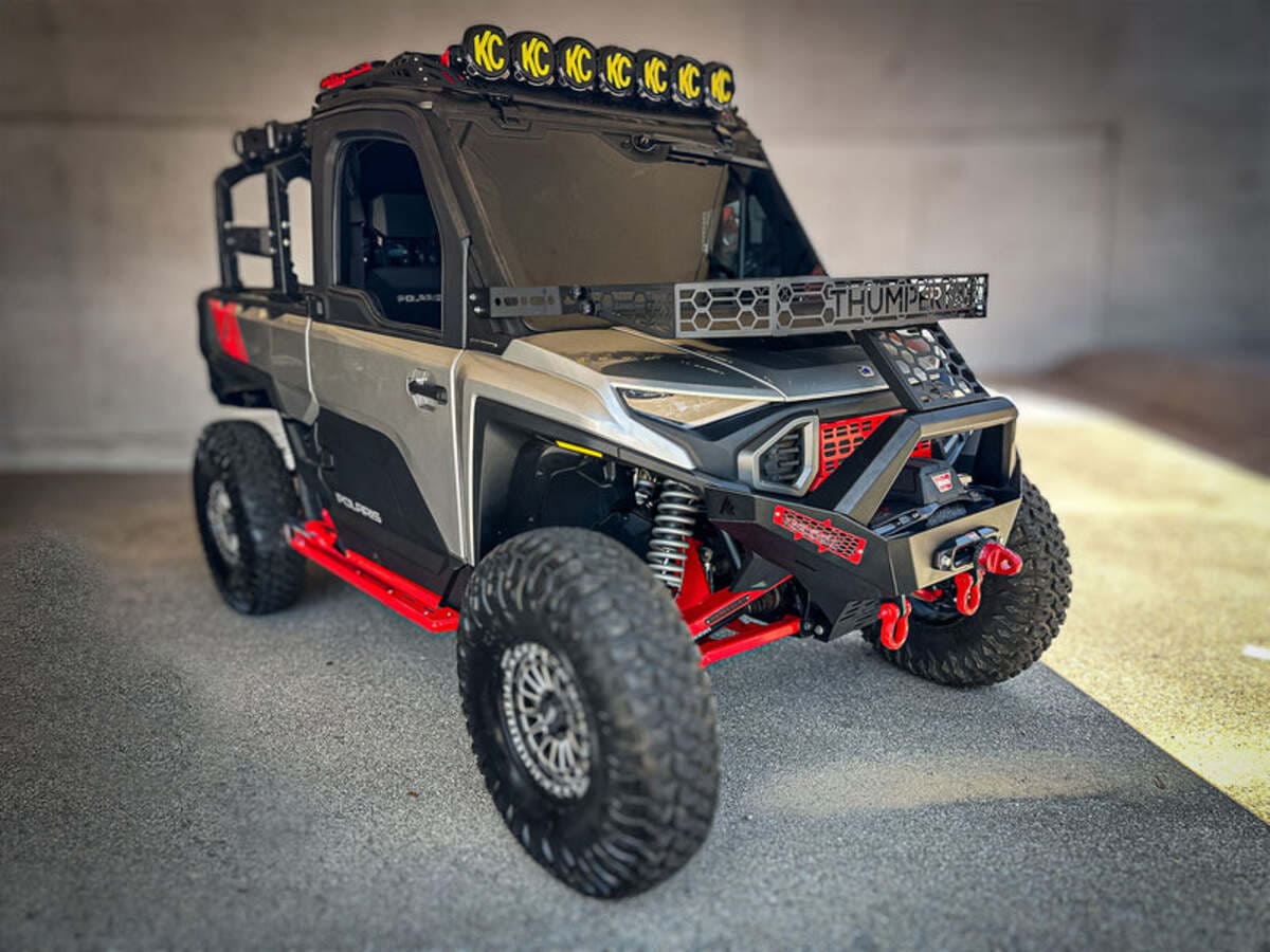 Thumper Fab Polaris Ranger XD 1500 Hood Rack Thumper Bumper - Image 2