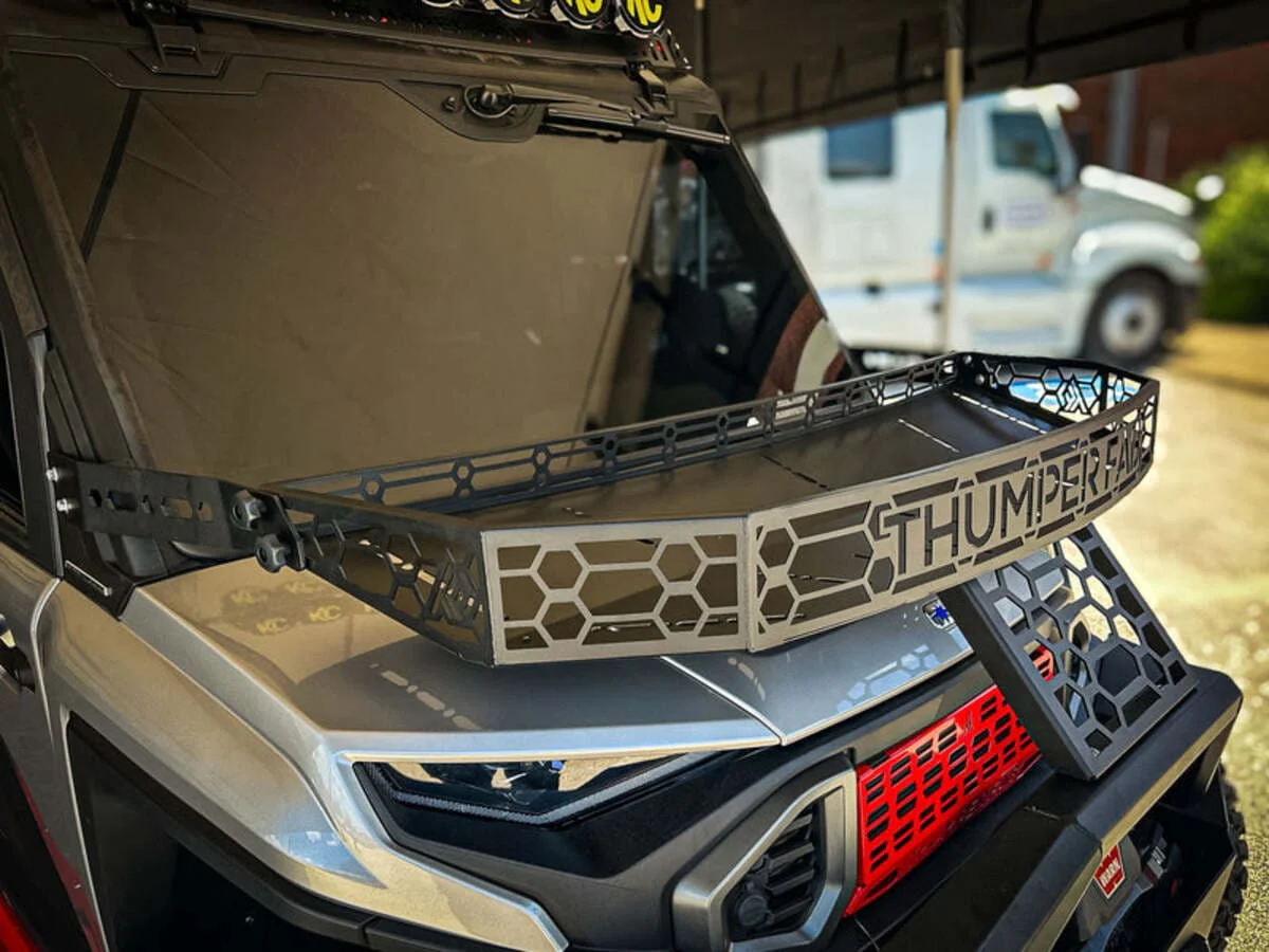 Thumper Fab Polaris Ranger XD 1500 Hood Rack Thumper Bumper - Image 3